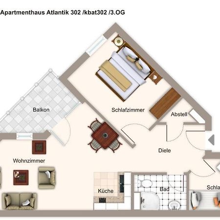 Apartmenthaus Atlantik Apartmenthaus Atlantik 302 Ostseebad Kühlungsborn المظهر الخارجي الصورة